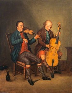Niel Gow (1727–1807), Violinist And Composer, With His Brother Donald Gow (active C.1780), Cellist — David Allan