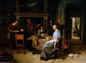 The Card Players Sun — Jan Havickszoon Steen