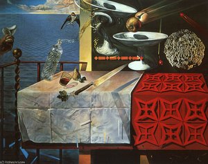 Dalí Still Life - Fast Moving, Oil On Canvas, The Salva — Salvador Dalí