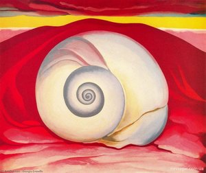 Red Hill And White Shell — Georgia O'keeffe