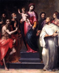 Madonna And Child With Saints — Domenico Puligo