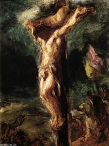 Christ On The Cross (sketch) — Eugène Delacroix