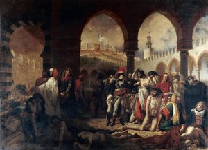 Napoleon Bonaparte Visiting The Plague Stricken In Jaffa — Baron Gros Antoine Jean
