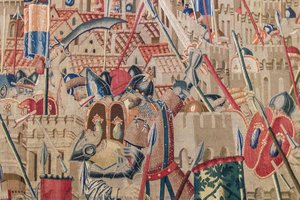 Detail Of The Tapestry “the Attack Of Asilah” — Tournai Passchier Grenier