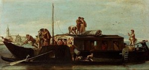 Venetian Post Boat — Giandomenico Tiepolo