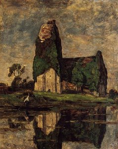 Criqueboeuf, Die Kirche — Eugène Louis Boudin