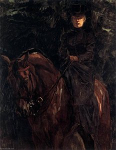 The Equestrienne Ida Görz — Wilhelm Trübner
