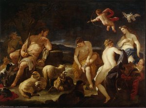Urteilung Des Paris — Luca Giordano