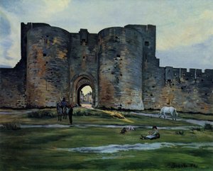 Queens Gate At Aigues-mortes — Jean Frédéric Bazille