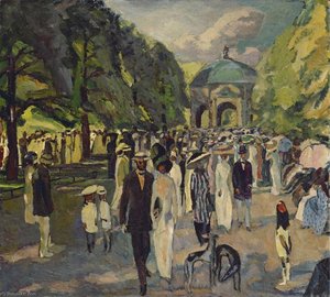 In The Munich Hofgarden — Albert Weisgerber