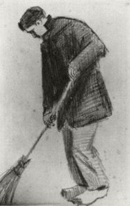 Giovane Uomo Con Una Spazzola — Vincent Willem Van Gogh
