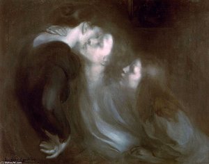 Le Reveil, Le Baiser A La Mere — Eugène Anatole Carrière