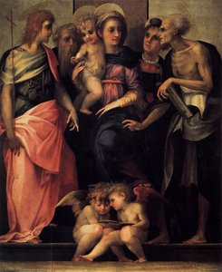 Madonna Enthroned With Four Saints — Rosso Fiorentino