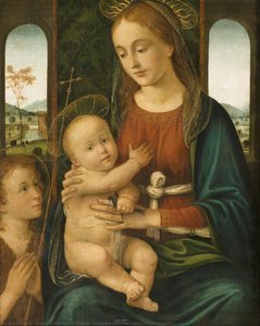 Madonna And Child With John The Baptist — Biagio D'antonio Da Firenze