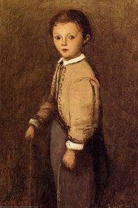 Fernand Corot, Der Großneffe Des Malers, Im Alter Von 4 Und Einem Halben Jahr — Jean-baptiste-camille Corot