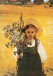 Flowers In The Meadow — Carl Larsson