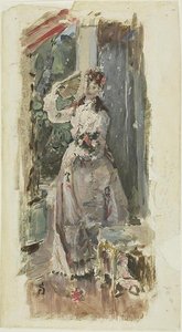 The Corner Of The Balcony — Alfred Stevens