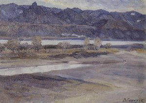 Mountains Near Krasnoyarsk — Vasily Ivanovich Surikov