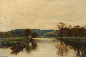 Morning On The Kennet — Alfred William Parsons