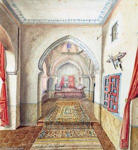 A Moorish Interior, Algiers On — Theodore Leblanc