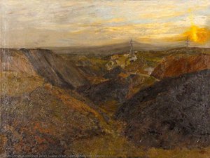 Coal Tips, Llanelly Hill, Sunrise — Michael James Strang