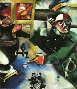 El Soldado Bebe, Óleo Sobre Lienzo, El Solo — Marc Chagall