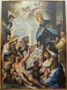 Charity Of St. Thomas Of Villanova — Luca Giordano