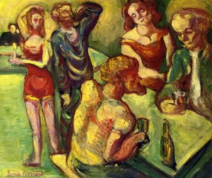 At The Cabaret — Émile Bernard