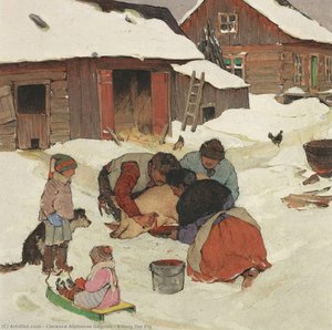 Das Schwein Schlachten — Clarence Alphonse Gagnon