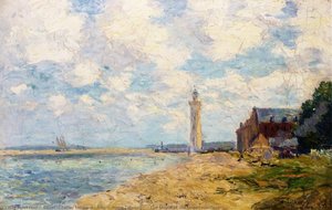 The Mouth Of The Seine, Honfleur — Albert-charles Lebourg