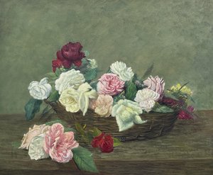 A Basket Of Roses - Henri Fantin-latour — Henri Fantin-latour