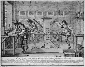 A Printer's Workshop — Abraham Bosse