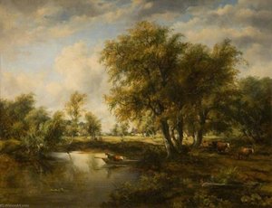 Landscape With A Stream — Frederick Waters (william) Watts