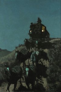 The Old Stage-coach Of The Plains — Frederic Remington
