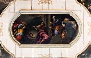 David Riceve Dal Sacerdote Achimelec I Pani Offerti Nel Santuario — Jacopo Palma Il Giovane
