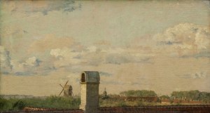 View From A Window In Toldbodvej Looking Towards The Citadel In Copenhagen — クリステン・キュブケ