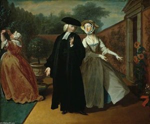 Pamela Shows Mr Williams A Hiding Place For Their Letters — Joseph Highmore