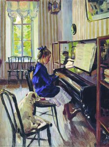Girl At The Piano — Sergey Arsenievich Vinogradov