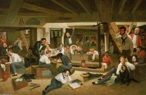 Life In The Ocean Representing The Usual Occupations Of The Young Officers In The Steerage Of A British Frigate At Sea — Augustus Earle