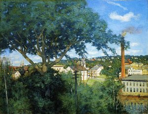 Le Village De L'usine — Julian Alden Weir