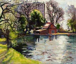 Lakeview Estate, Old Ford Road, From Victoria Park Boating Lake — Albert Edward Turpin