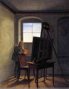 Caspar David Friedrich In His Studio — Georg Friedrich Kersting