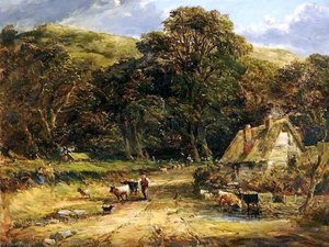Landscape — David Cox Den Ældre