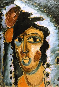 Donna Spagnola Con Gli Occhi Chiusi — Alexej Von Jawlensky