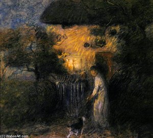 The Stray Cat — Edward William Stott
