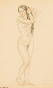 Nude — Boris Mikhailovich Kustodiev