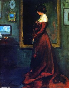 The Red Gown — Charles Webster Hawthorne
