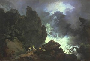 An Avalanche In The Alps — Philip James De Loutherbourg