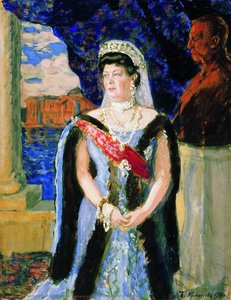 Portrait Of The Grand Duchess Maria Pavlovna — Boris Mikhailovich Kustodiev