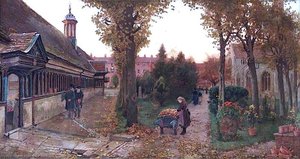 Long Alley Almshouses And St Helen's Churchyard, Abingdon, Oxfordshire — Harry Goodwin